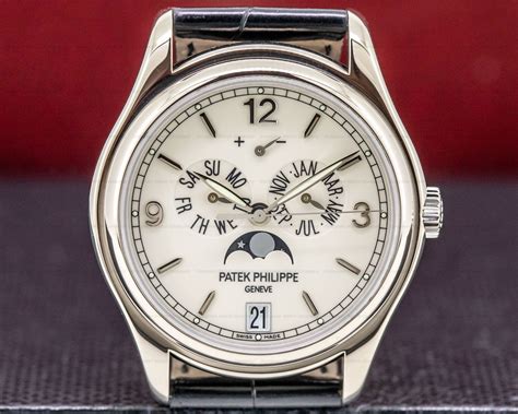 patek philippe annual calendar white gold|patek philippe calendar 2020.